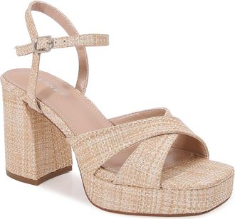 Berness Guadalupe Platform Sandal in Raffia at Nordstrom Rack, Size 7.5