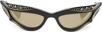 Valentino Garavani VLogo Crystal-embellished Sunglasses