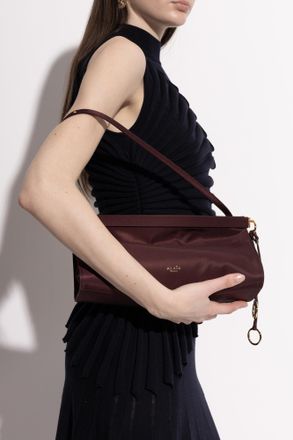 Alaia Le Click East West Medium Shoulder Bag, Womens, Burgundy