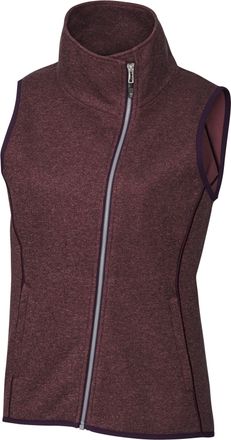 Cutter & Buck Mainsail Sweater-Knit Womens Full Zip Vest