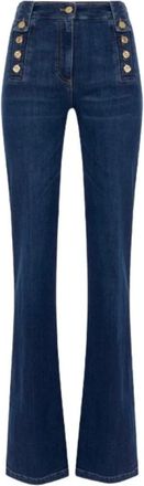 Elisabetta Franchi Donna, Jeans, Blu, W27, new