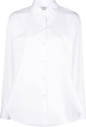 Vince side-slit cotton shirt - women - Cotton - S - White