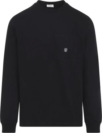 Celine Long Sleeve Tops, male, Black, Size: XL Long-sleeved T-shirt