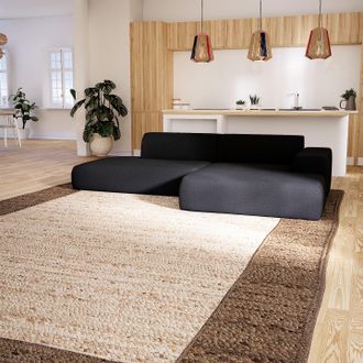 MYCS Ecksofa Anthrazit - Flexible Designer-Polsterecke, L-Form: Beste Qualität, einzigartiges Design - 296 x 72 x 168 cm, konfigurierbar