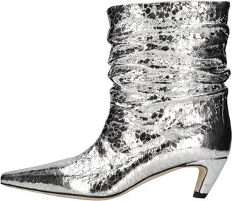 Msgm Msgm Boots - Dames - Laarzen met Hak - Grijs - 39 EU - Leer - Schoenen