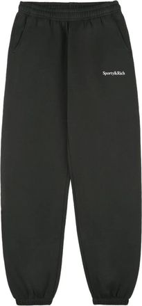 Sporty & Rich Pantaloni sportivi con logo - Nero