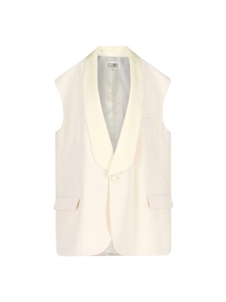 Maison Margiela Giacca Gilet In Misto Lana Vergine