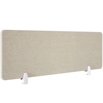 TecTake Desk Partition Noisy in Beige | Size: 160 cm x 40 cm