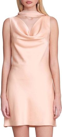 Avec Les Filles Cowl Neck Mini Dress