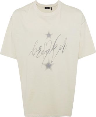 Five CM glitter-detailing graphic-print T-shirt - men - Cotton - S - Green