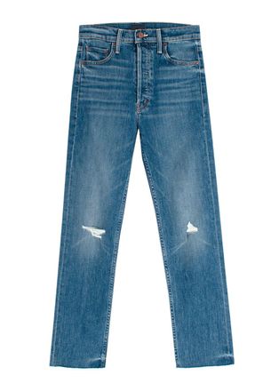 Mother The Tomcat Ankle Fray Jeans Size 27/69