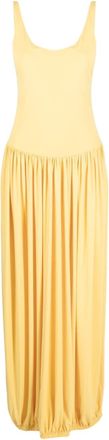 Lanvin U-neck sleeveless dress - women - Polyamide/Acetate - 34 - Yellow