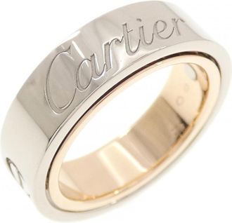 Cartier Pink Gold (18K) White Gold (18K) Band Ring (Pre-Owned)