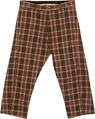 Moschino Pantaloni a quadri - Marrone