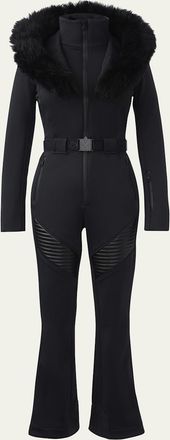 Mackage Elle Agile-360 Ski Suit with Removable Hood and Shearling Trim
