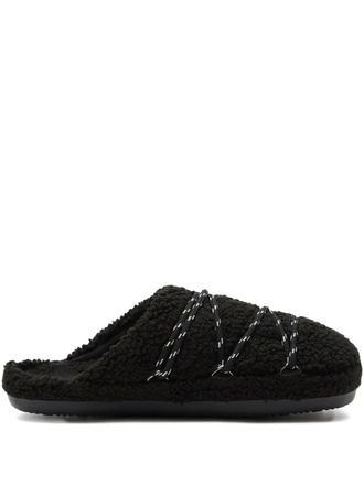 Moon Boot Slippers Teddy - Nero