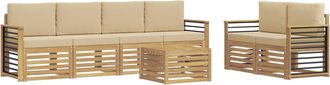 vidaXL Conjunto De Sof&aacute;s De Exterior 7 Uds. Vidaxl