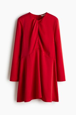 H&M Kleid mit Twistdetail - Rot