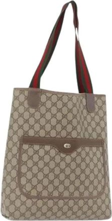 Gucci Pre-owned Tote Bags, female, Beige, Size: ONE SIZE Pre-owned Vintage Tote Bag