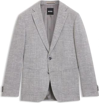 HUGO BOSS Hugo Boss-Blazer - Heren - Blazers - Grijs - L - Jassen