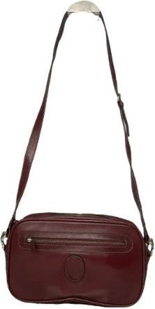 Cartier Pre-owned Cross Body Bags, female, Red, Size: ONE SIZE Pre-owned Polyester Shoulder Bag