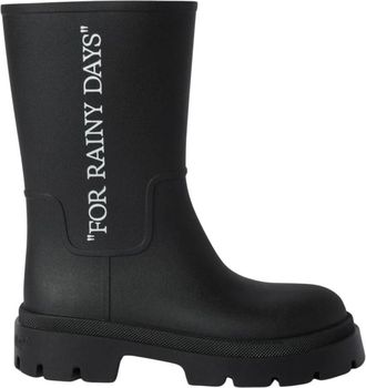 Off-white Reboot Rainy Days - Dames - Regenlaarzen - Zwart - 37 EU - Polyester - Schoenen