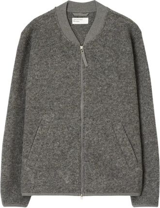 Universal Works ZIP Bomber - Heren - Bomber jackets - Grijs - M - Leer - Jassen