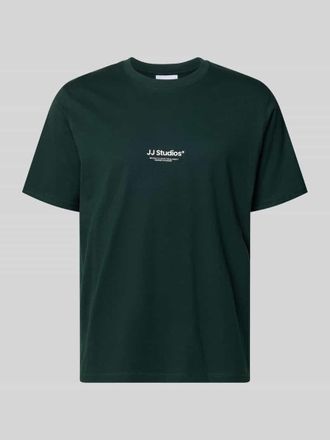 Jack & Jones Regular Fit T-Shirt mit Logo-Print Modell Soho in Dunkelgruen, Gr&ouml;&szlig;e XXL