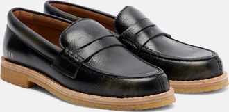 Golden Goose Jerry distressed leather penny loafers