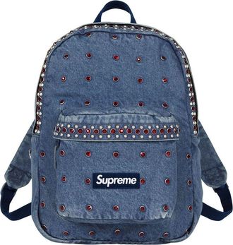 SUPREME x B.B. Simon Denim Backpack SS25 Washed Indigo SS25B37-WASHED-INDIGO