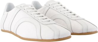 Toteme Womens Cotton Canvas Sneaker White