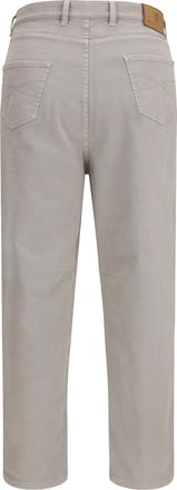 Brunello Cucinelli Mens Trousers Stretch Canvas Brown Freddo Cotton