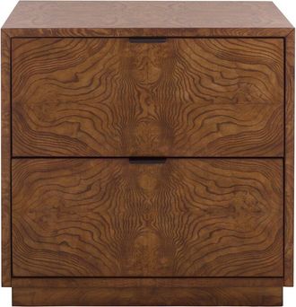 Safavieh Couture Frankie Burl 2-Drawer Nightstand