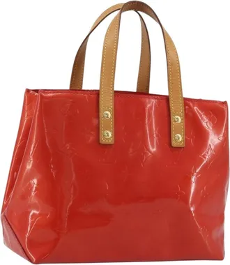 Louis Vuitton Reade Monogram Vernis Red Patent_Leather Handbag (Pre-Owned)