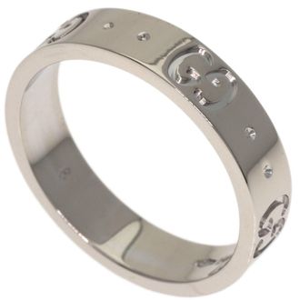 Gucci White Gold White Gold (18K) Band Ring (Pre-Owned)