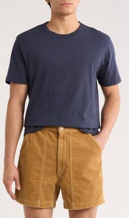 Buck Mason Pima Cotton Slub Curved Hem T-Shirt in Midnight at Nordstrom Rack, Size Xx-Large