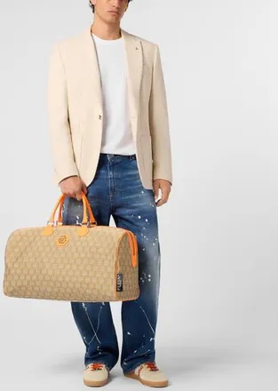 Philipp Plein Weekend Bag Jacquard Monogram Men in Beige/orange at Nordstrom