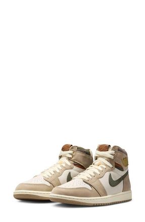 Nike Jordan Air Jordan 1 Retro High Basketball Sneaker in Khaki/Multi/Sail/Cargo at Nordstrom, Size 10.5