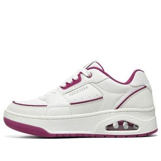Skechers (WMNS) Skechers Uno Court - Courted Style Shoes White Red 177710-WFUS