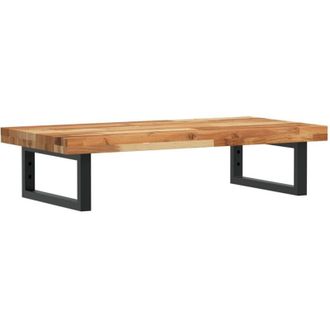 vidaXL Estante De Lavabo De Pared Acero Y Madera Maciza De Acacia Vidaxl