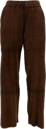 Parosh Brown Relaxed Drawstring Pants
