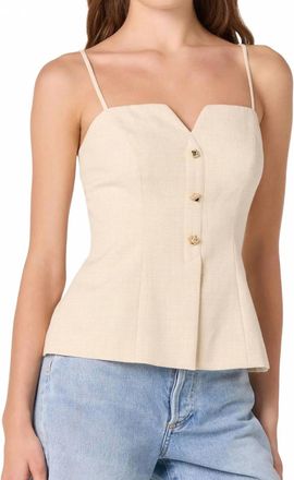Astr Britta Top In Cream