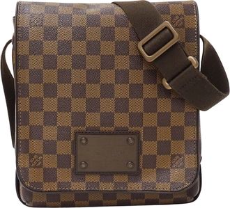 Louis Vuitton Brown Damier Canvas Galle Damier Canvas Handbag Shoulder Bag (Pre-Owned)