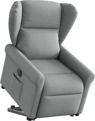 vidaXL Vidaxl - Sill&oacute;n El&eacute;ctrico Reclinable Elevable De Tela Gris Claro
