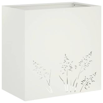 vidaXL Macetero De Jard&iacute;n Blanco 50 X 30 X 49 Cm Vidaxl