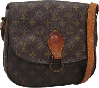 Louis Vuitton Pre-owned Monogram Canvas Schoudertas - Dames - Vintage Schoudertas - Bruin - ONE Size - Leer - Vintage