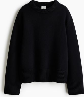 H&M Wollpullover - Schwarz