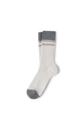 Brunello Cucinelli Cotton socks with stripes in Panama at Nordstrom, Size Xx-Large Eu