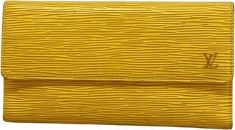Louis Vuitton Jaune Long Wallet (Tri-Fold) (Pre-Owned)