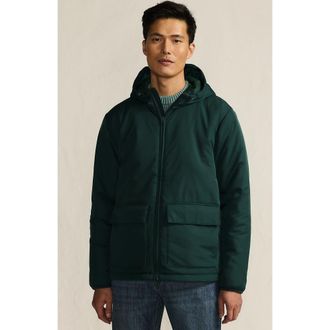 Lands End FeatherFree Insulated Hooded Jacket in Deep Pine at Nordstrom, Size Xx-Large